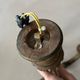 Antique gilded wooden chandelier