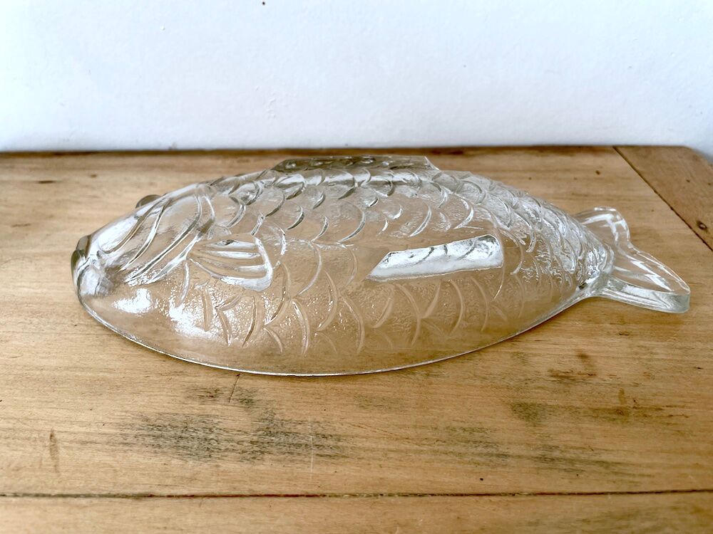 Raviers en verre transparent en forme de poisson