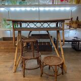 Rattan desk
