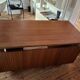 Large oak desk with double pedestal - 1950
