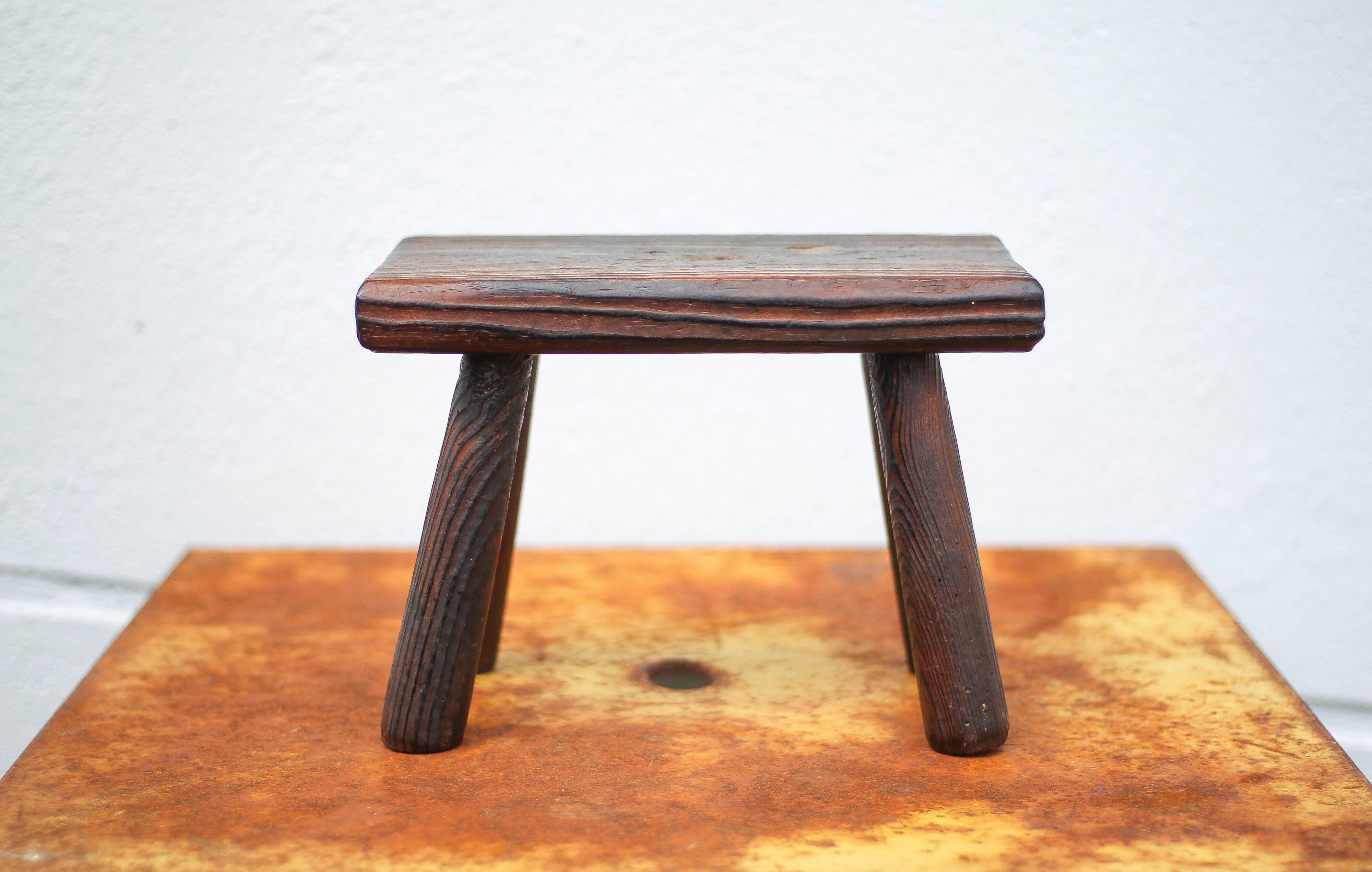 Wooden stool, small stool, plant holder, interior decoration