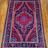 Burgundy Persian rugs pink and midnight blue