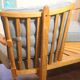 Fan bench by Guillerme and Chambron reupholstered