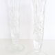Paire de vases en verre moulé