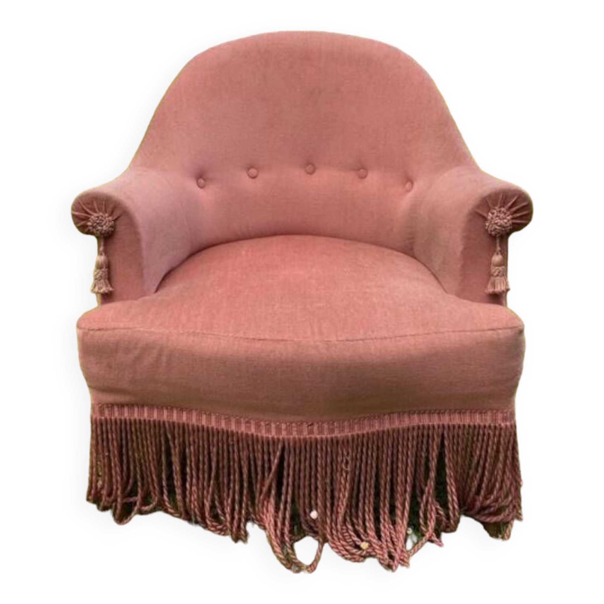 Pink toad armchair