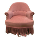 Pink toad armchair