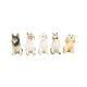 Vintage Set of 5 Dog Porcelain Figurines Figures 9cm