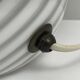 Murano mushroom lamp Italy vintage spiral decor glossy white dlg ven
