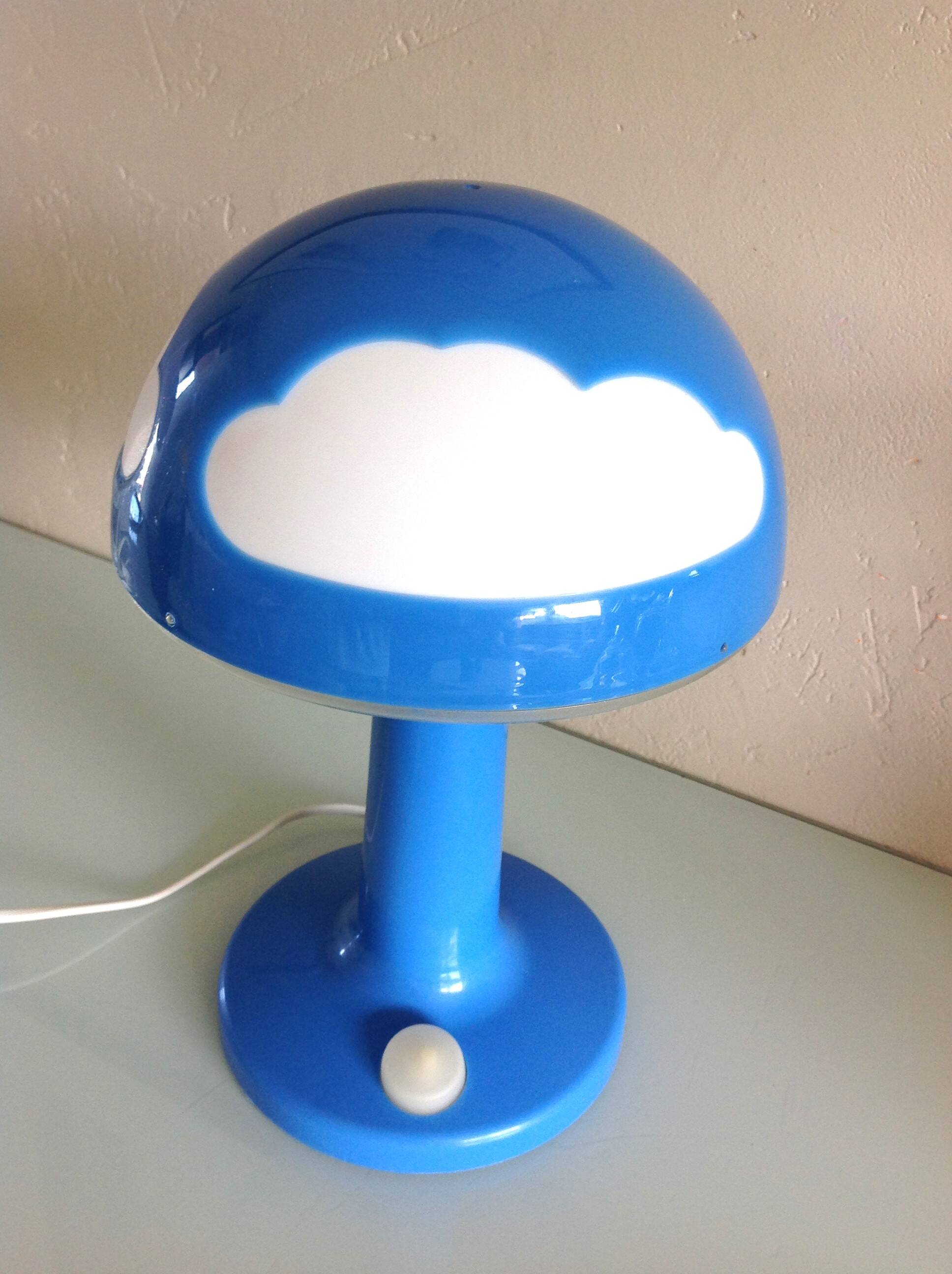 Blue Skojig cloud lamp by Ikea / vintage 80s-90s