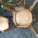4 Thonet style bentwood chairs in beech.