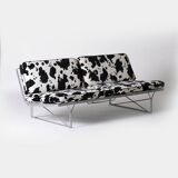 Moment sofa by Niels Gammelgaard for Ikea, 1980s with animal print upholstery
