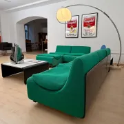 Modular green Orbis sofa ensemble by Luigi Colani for COR, Germany, 1970, set of 8