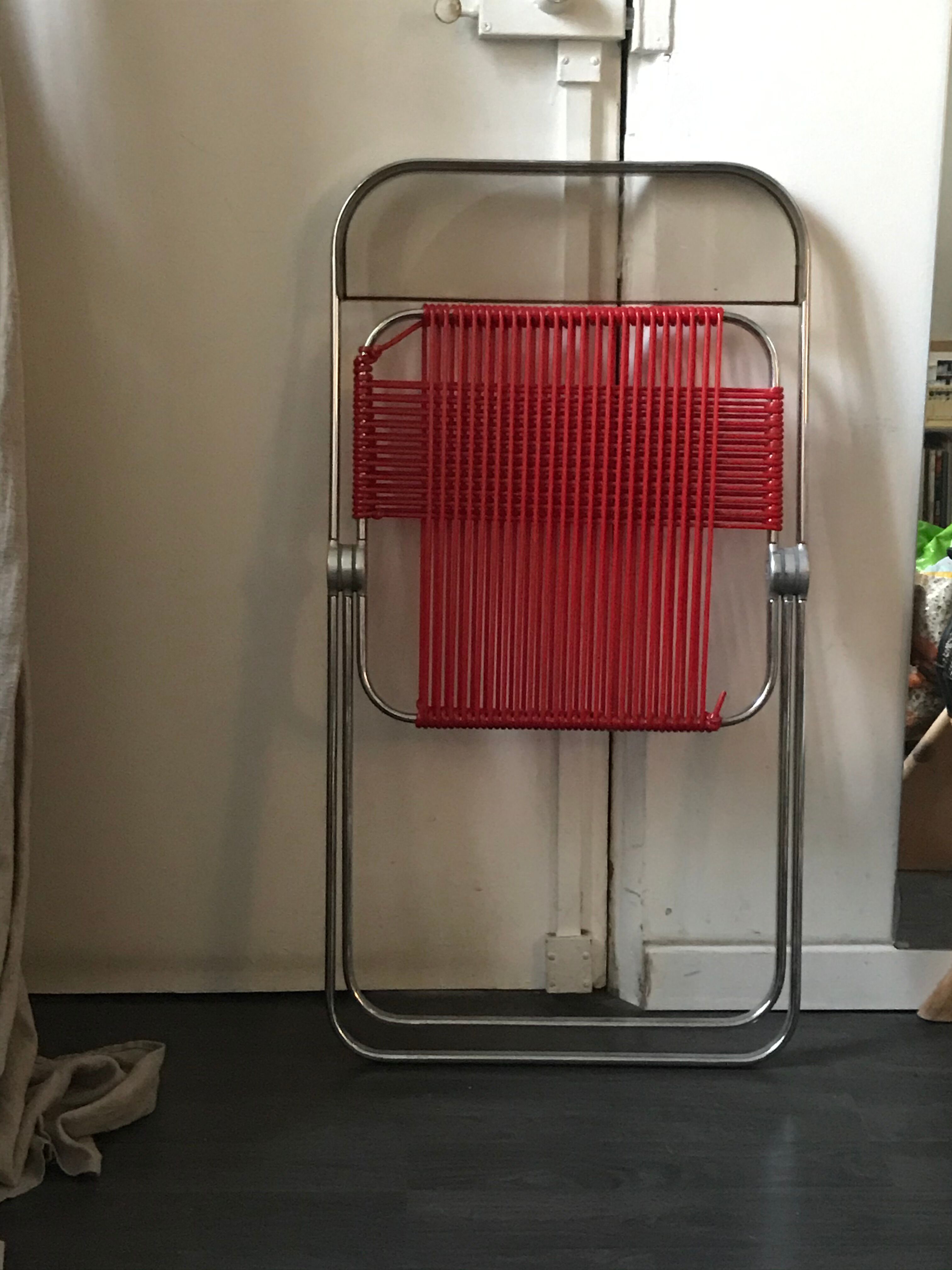 Chaise Plia par Giancarlo Piretti scoubidou