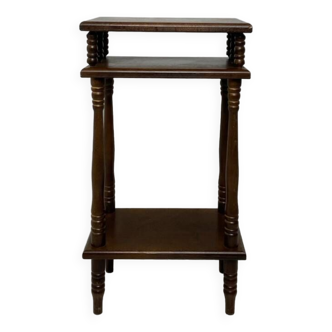 Antique plant stand solid oak