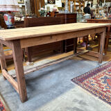 Old farmhouse table in solid wood with drawer – 182×76 cm –