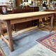 Old farmhouse table in solid wood with drawer – 182×76 cm –