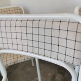 Set of 4 tubular metal chairs from the 90s