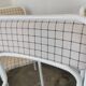 Set of 4 tubular metal chairs from the 90s