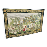 Semi-mechanical "Country Scene" tapestry