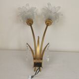 Double bronze sconce