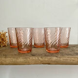 5 vintage Rosaline glasses