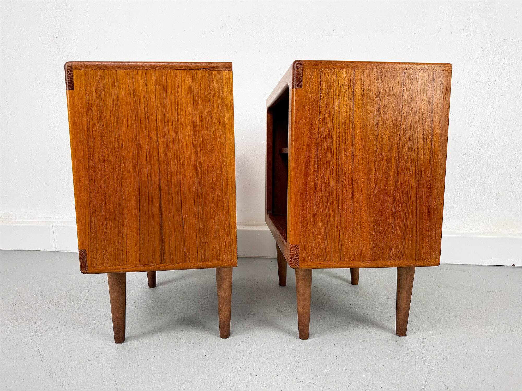 Set of 2 Danish Teak Nightstand by CFC Silkeborg, 1980s