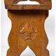 Tabouret en bois sculpté, chêne, 1950-1960