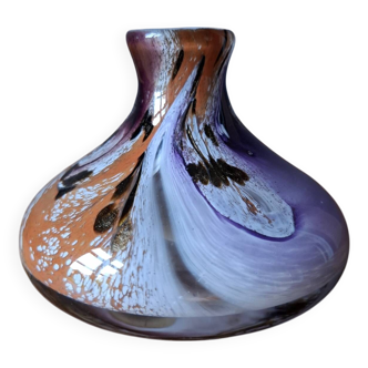 Vase soliflore en verre soufflé Lionel Sarrazin