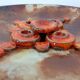 Vintage Ceramic Mushroom Plates from Ruscha, 1970s, Set of 2