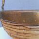 Rattan and brass basket 1970