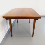 Vintage Scandinavian style dining table from the 50s 60s in rosewood with extensions