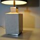 1970s travertine table lamp