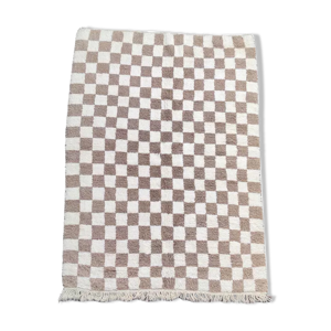 Tapis berbère carreaux marrons