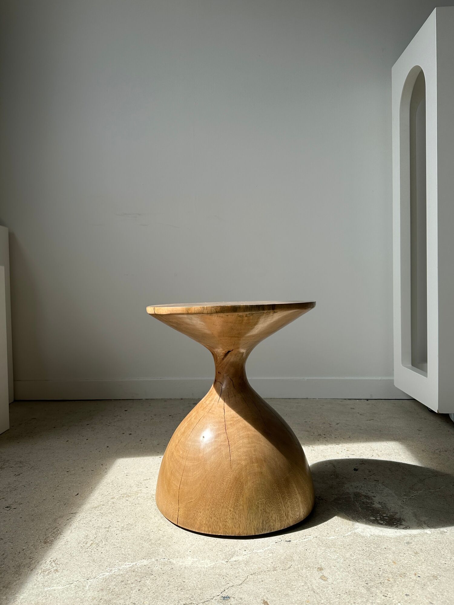 Solid wood sofa end