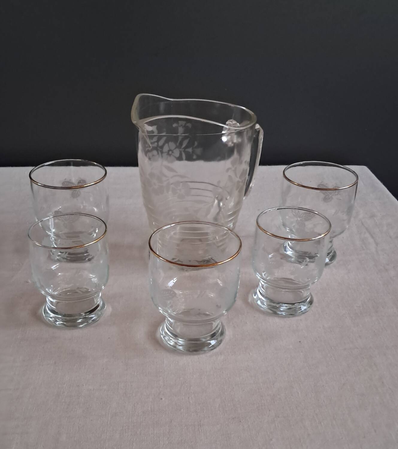 Carafe et verres