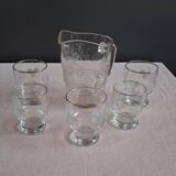Carafe and glasses