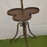 Clover-shaped iron table