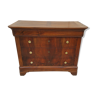 Commode d'époque Louis Philippe placage de ronce de noyer