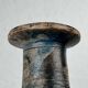 Brutalist mid-century studio pottery vase by Gerhard Liebenthron, 1975.