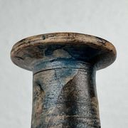 Vase de poterie de studio allemand brutaliste du milieu du siècle par Gerhard Liebenthron, 1975