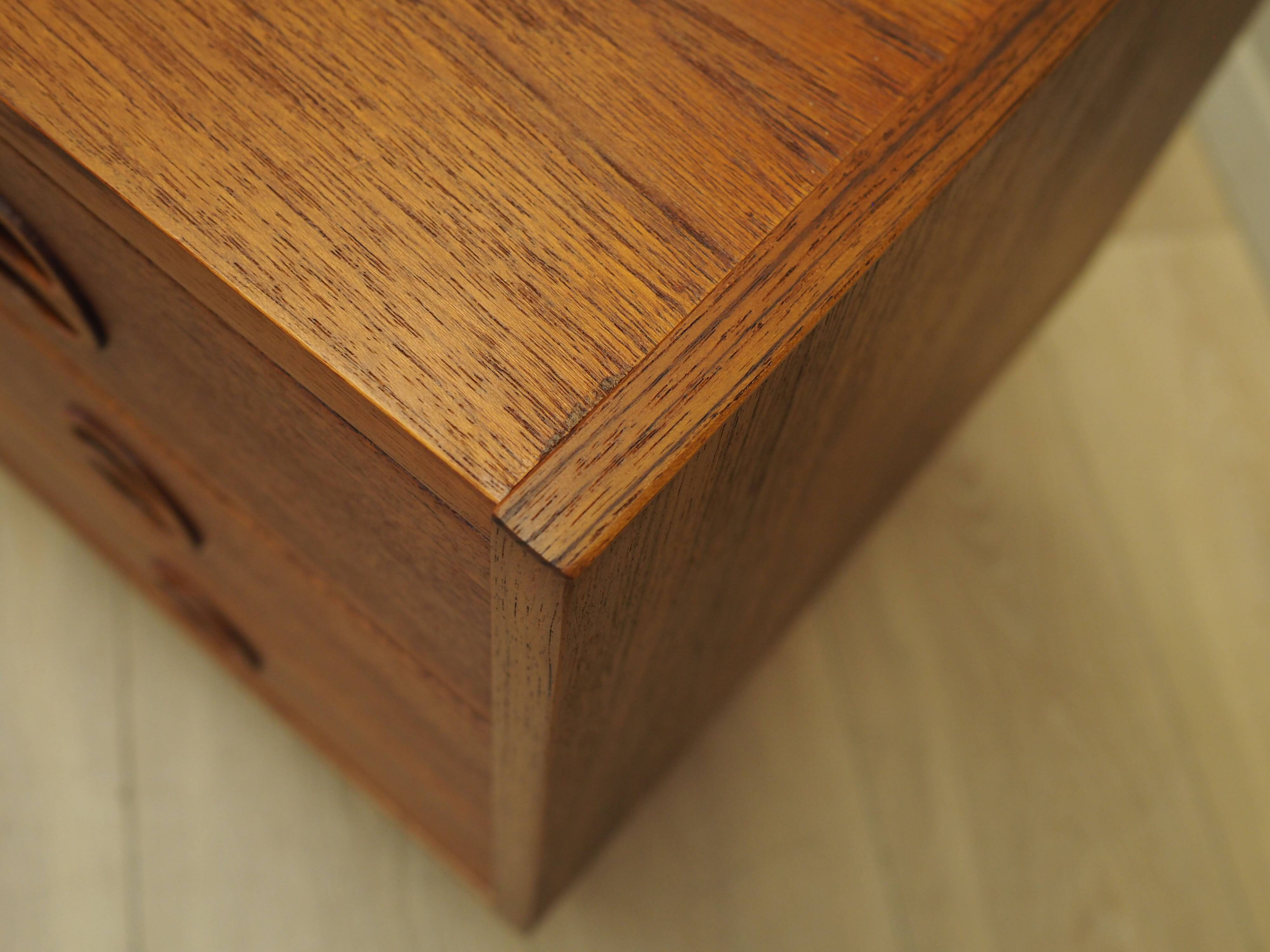 Teak chest of drawers, Danish design, 1960s, production: Denmark