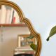 Miroir 1960 en bois doré rocaille