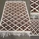 Handmade Tunisian wool rug - 1.74m x 1.11m.