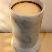 Octans marble candle holder from Ooumm