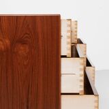 Midcentury Danish sideboard with 6 drawers in teak by Dyrlund 1960s