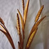 Pair of gold metal wall light from the 60s