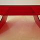 Red plexiglass chair, France 1970s