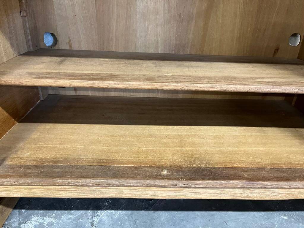 Vintage solid oak 'Depuydt' wardrobe