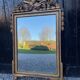 Louis XVI mirror in carved and gilded wood, 18th century