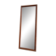 Rectangular mirror in dark wood